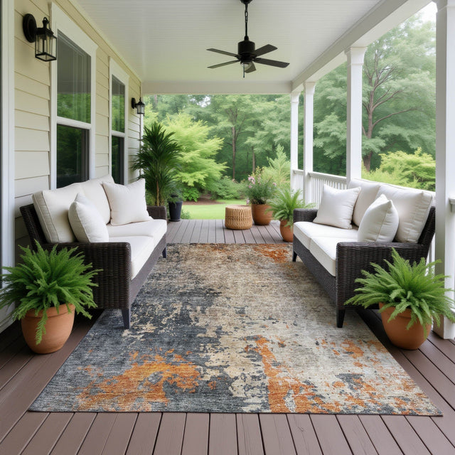 Dalyn Nouveau NV20 Khaki Rug outdoor lifestyle image