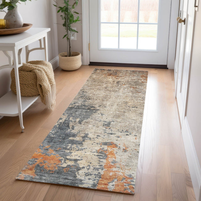 Dalyn Nouveau NV20 Khaki Rug shown in a room