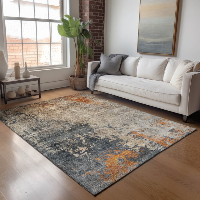 Dalyn Nouveau NV20 Khaki Rug shown in a room