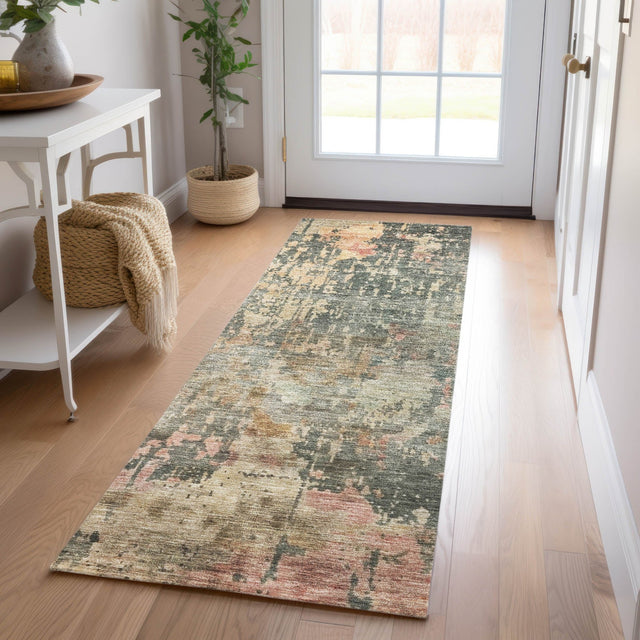 Dalyn Nouveau NV22 Sage Rug shown in a room