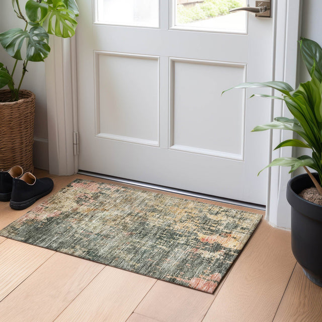 Dalyn Nouveau NV22 Sage Rug shown in a room