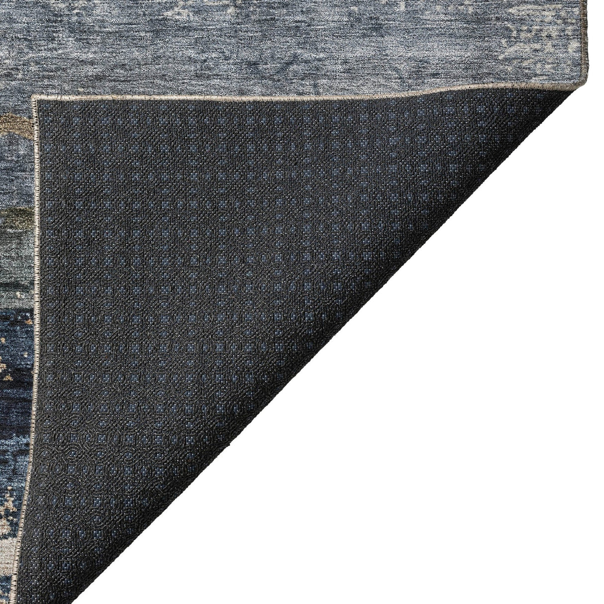 Dalyn Nouveau NV3 Navy Rug backing detail