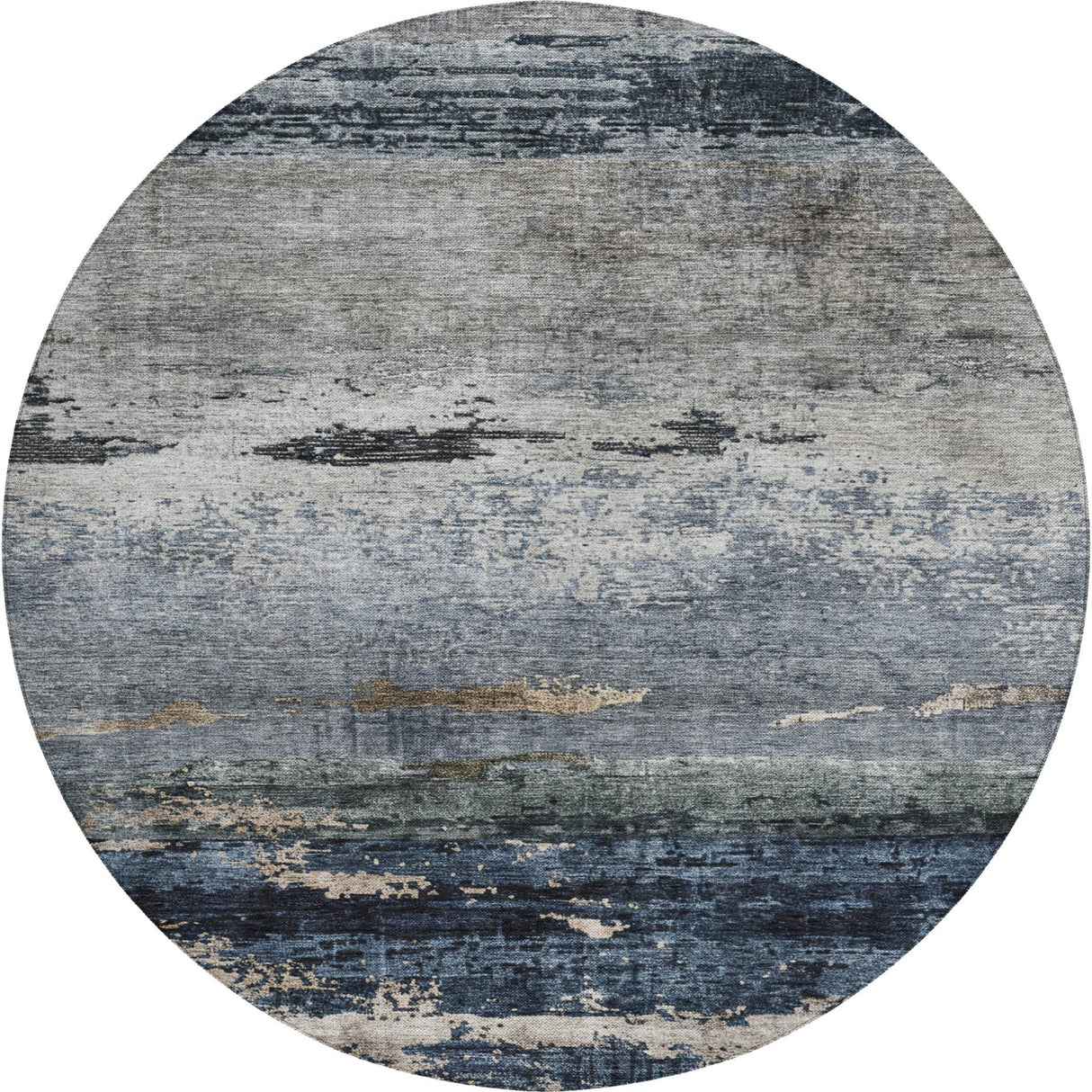 Dalyn Nouveau NV3 Navy Rug round rug