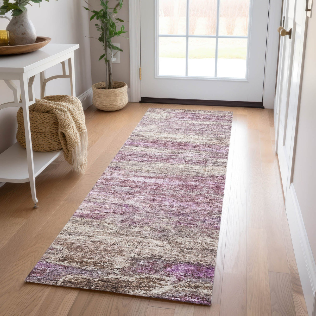 Dalyn Nouveau NV4 Blush Rug shown in a room