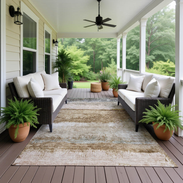 Dalyn Nouveau NV5 Beige Rug outdoor lifestyle image