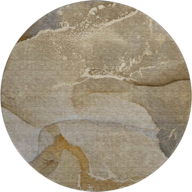 Dalyn Odyssey OY10 Chocolate Rug round rug