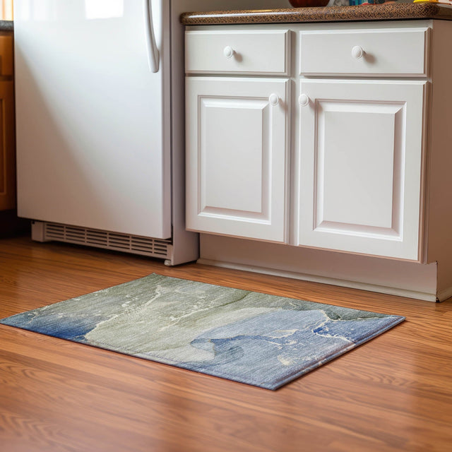 Dalyn Odyssey OY10 Sky Rug shown in a room