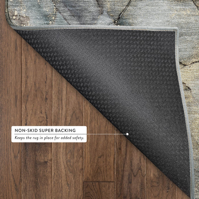Dalyn Odyssey OY12 Tan Rug backing detail