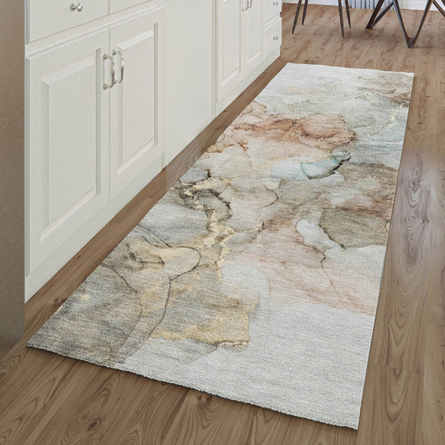 Dalyn Odyssey OY12 Tan Rug shown in a room