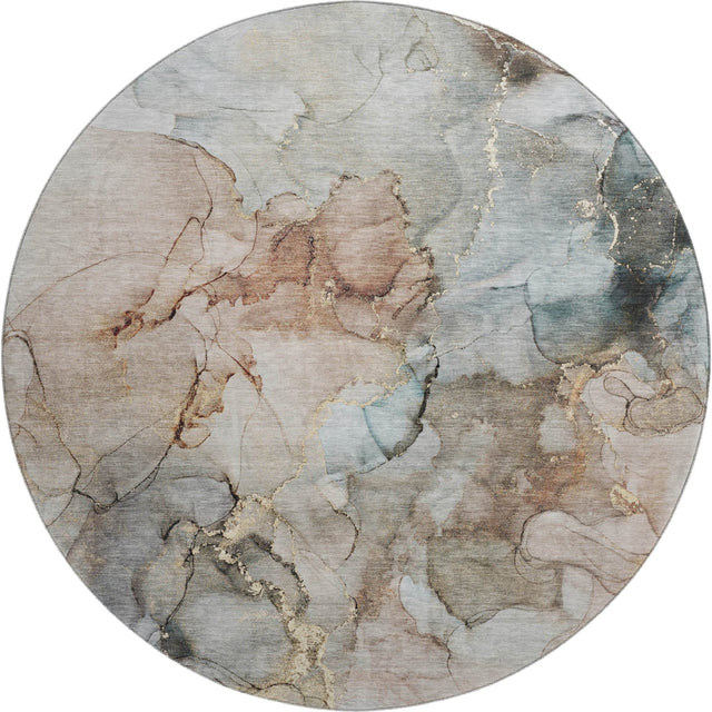 Dalyn Odyssey OY12 Tan Rug round rug