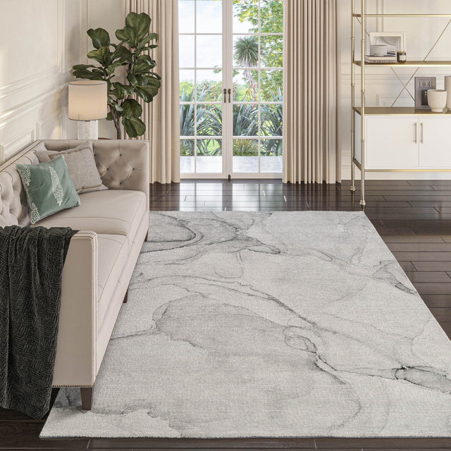 Dalyn Odyssey OY13 Gray Rug shown in a room