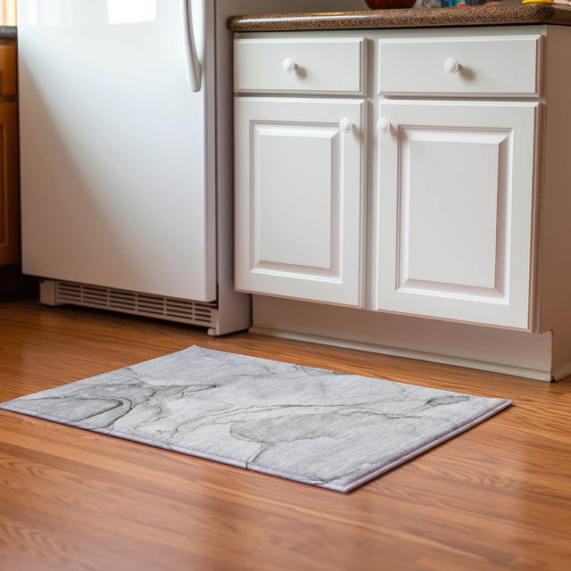 Dalyn Odyssey OY13 Gray Rug shown in a room