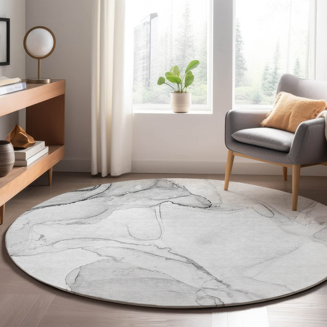 Dalyn Odyssey OY13 Gray Rug shown in a room