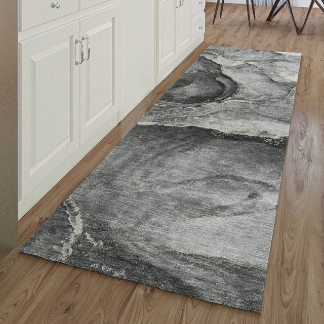 Dalyn Odyssey OY14 Charcoal Rug shown in a room