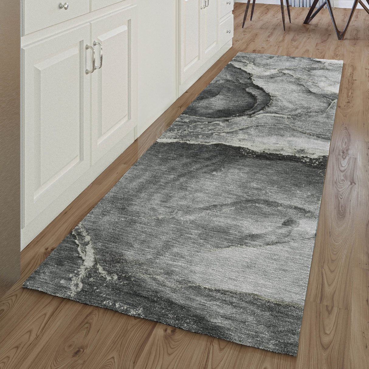 Dalyn Odyssey OY14 Charcoal Rug shown in a room