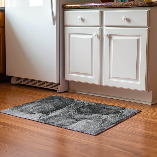 Dalyn Odyssey OY14 Charcoal Rug shown in a room