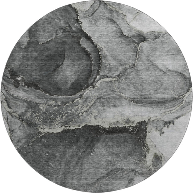 Dalyn Odyssey OY14 Charcoal Rug round rug