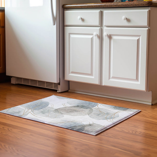 Dalyn Odyssey OY15 Pearl Rug shown in a room
