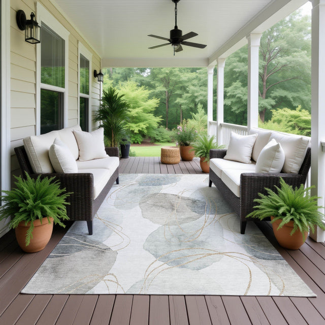 Dalyn Odyssey OY15 Pearl Rug outdoor lifestyle image
