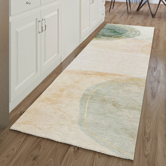 Dalyn Odyssey OY16 Beige Rug shown in a room