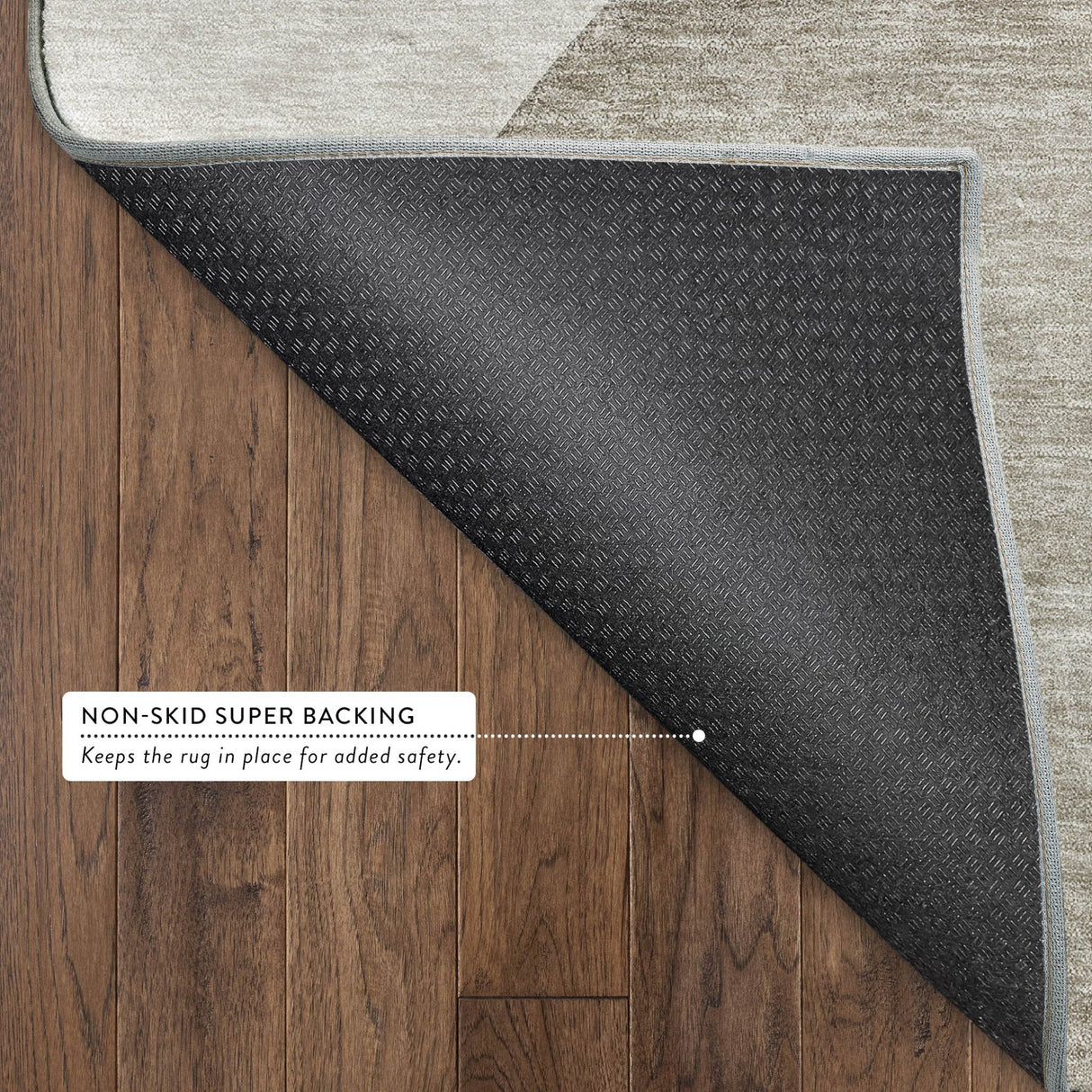Dalyn Odyssey OY17 Taupe Rug backing detail