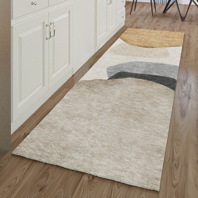 Dalyn Odyssey OY17 Taupe Rug shown in a room