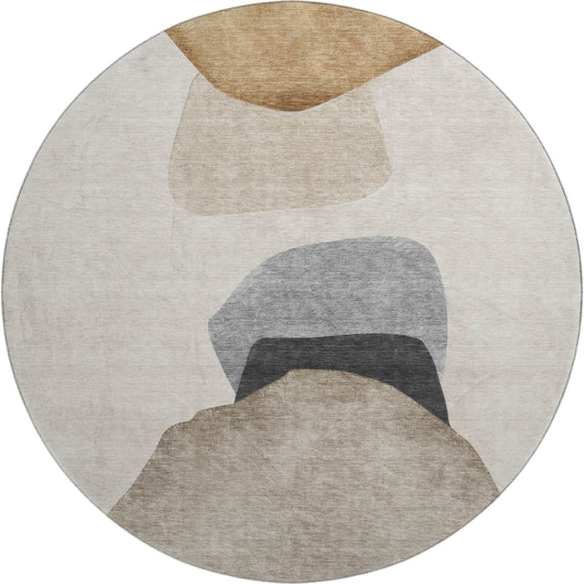 Dalyn Odyssey OY17 Taupe Rug round rug
