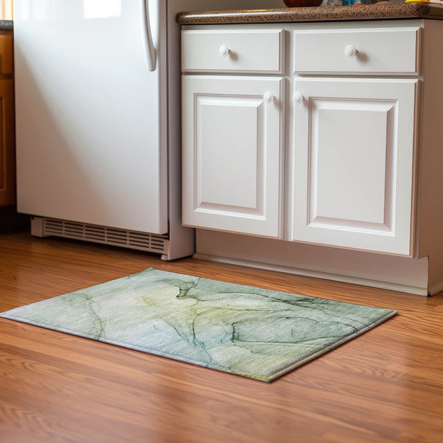 Dalyn Odyssey OY2 Aloe Rug shown in a room