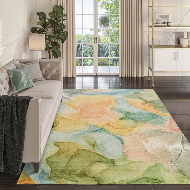 Dalyn Odyssey OY4 Beige Rug shown in a room