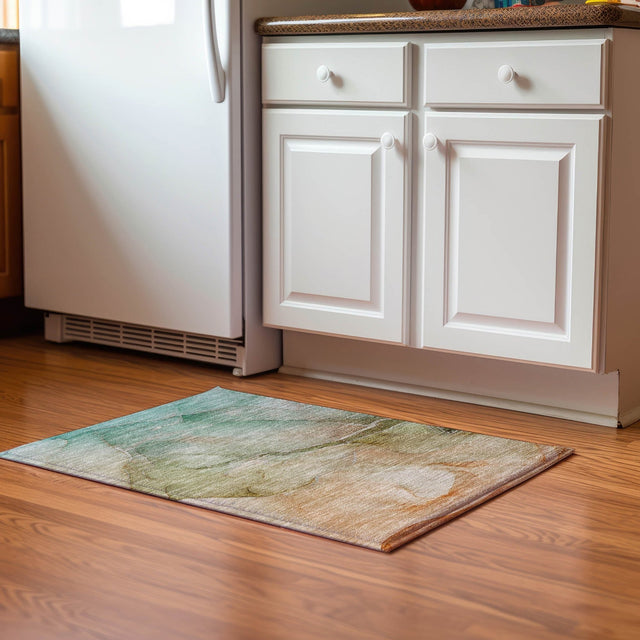 Dalyn Odyssey OY6 Taupe Rug shown in a room
