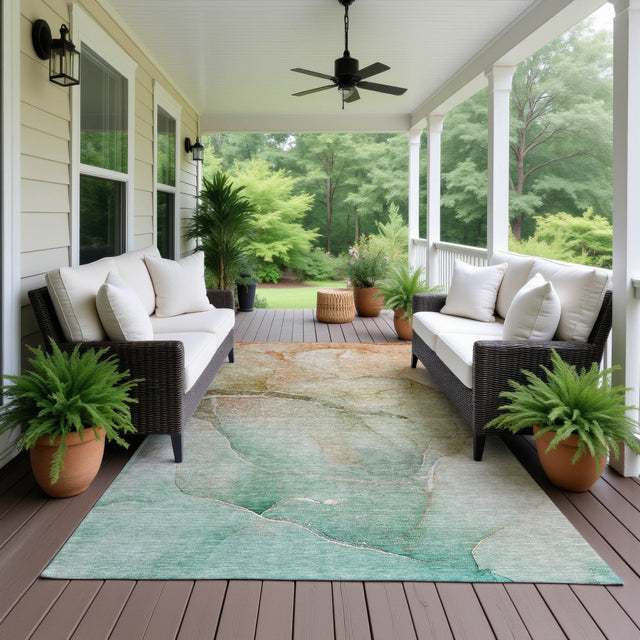 Dalyn Odyssey OY6 Taupe Rug outdoor lifestyle image