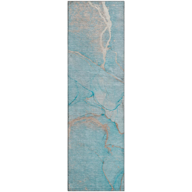 Dalyn Odyssey OY7 Teal Rug runner rug
