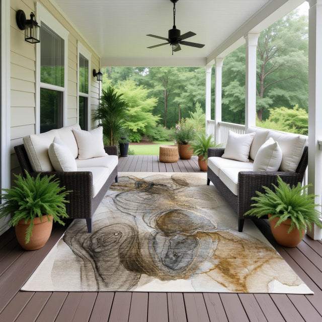 Dalyn Odyssey OY9 Beige Rug outdoor lifestyle image