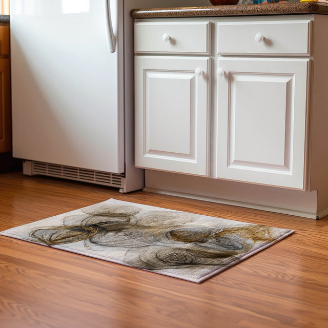 Dalyn Odyssey OY9 Beige Rug shown in a room