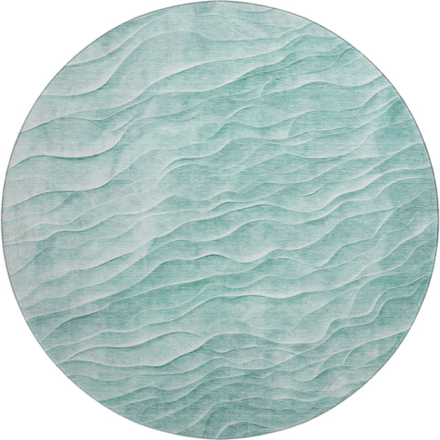 Dalyn Pacifica PA1 Aqua Rug round rug