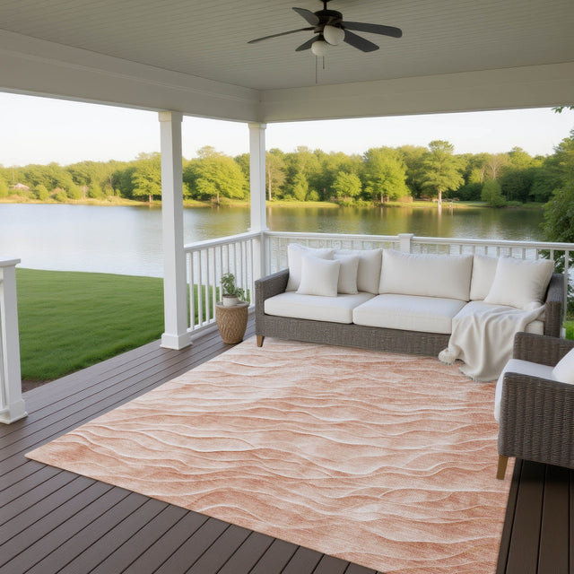 Dalyn Pacifica PA1 Coral Rug outdoor lifestyle image