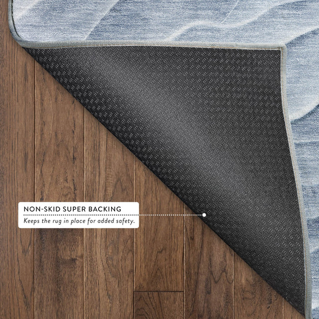 Dalyn Pacifica PA1 Denim Rug backing detail