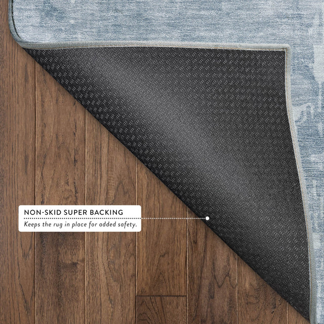 Dalyn Pacifica PA11 Sky Rug backing detail