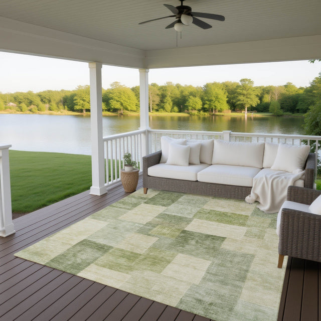 Dalyn Pacifica PA12 Aloe Rug outdoor lifestyle image