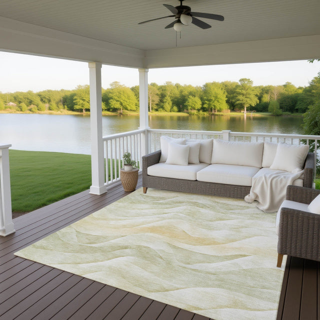 Dalyn Pacifica PA3 Aloe Rug outdoor lifestyle image