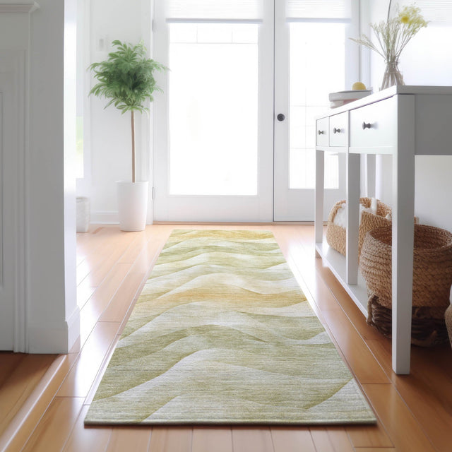 Dalyn Pacifica PA3 Aloe Rug shown in a room