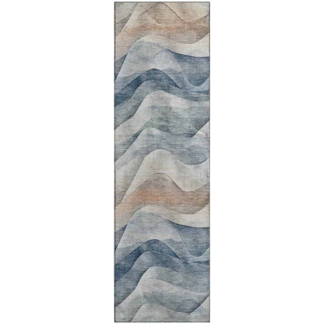 Dalyn Pacifica PA3 Blue Rug runner rug