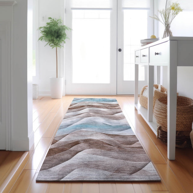 Dalyn Pacifica PA3 Mocha Rug shown in a room