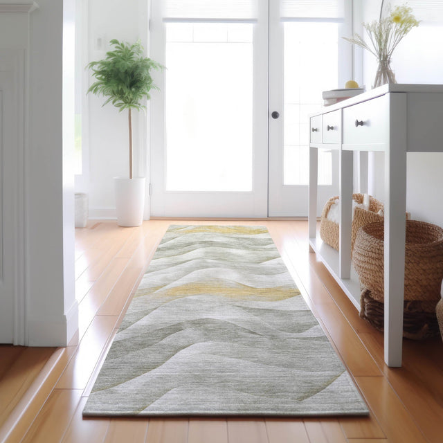 Dalyn Pacifica PA3 Silver Rug shown in a room