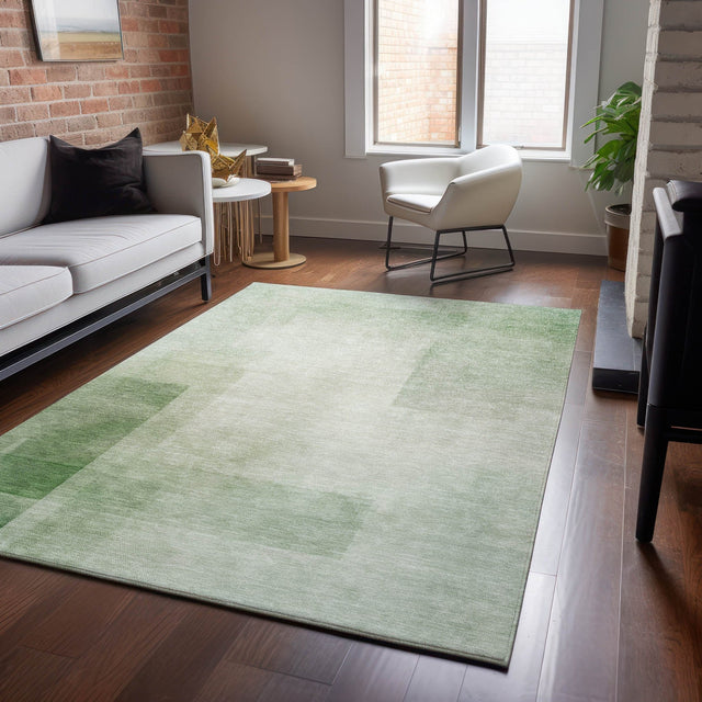 Dalyn Pacifica PA5 Aloe Rug shown in a room