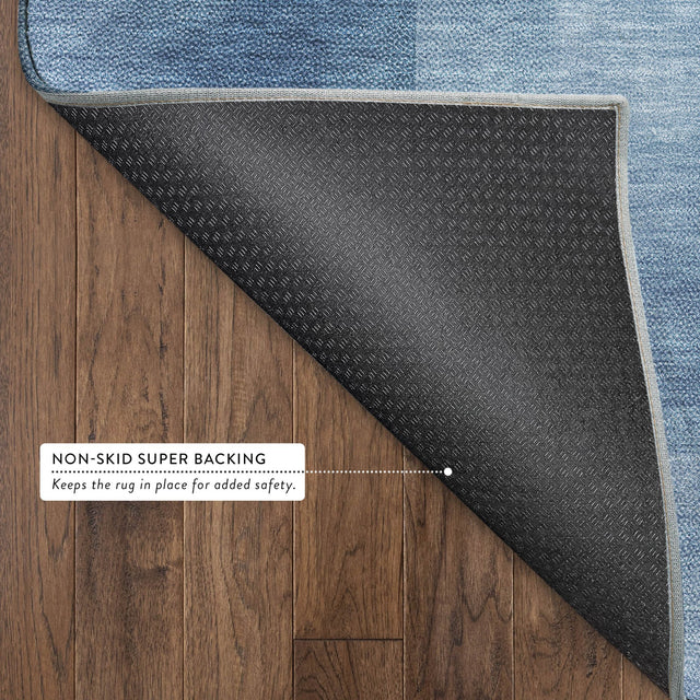 Dalyn Pacifica PA5 Blue Rug backing detail