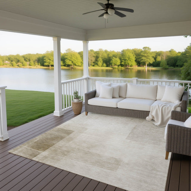 Dalyn Pacifica PA5 Khaki Rug outdoor lifestyle image
