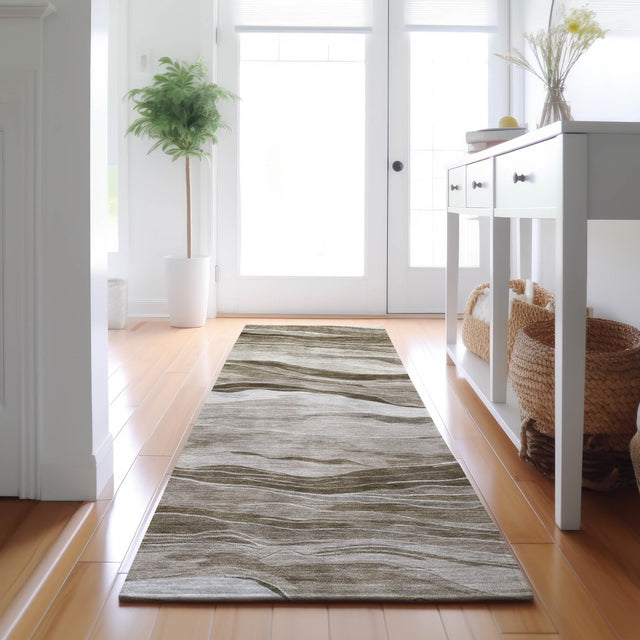 Dalyn Pacifica PA6 Brown Rug shown in a room