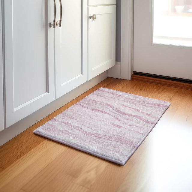 Dalyn Pacifica PA6 Pink Rug shown in a room