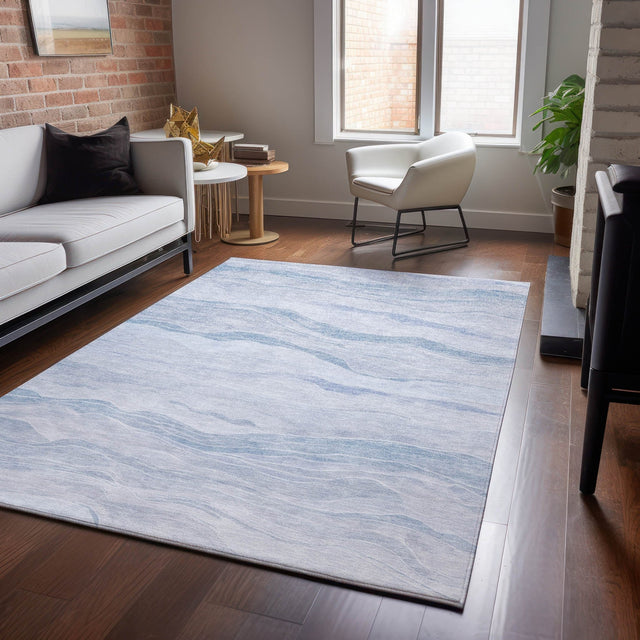 Dalyn Pacifica PA6 Sky Rug shown in a room